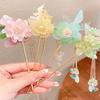 Ancient Style Antique Fringe Hairpin Classic Pendant Hair Stick Peach Blossom Hairpin  Girls