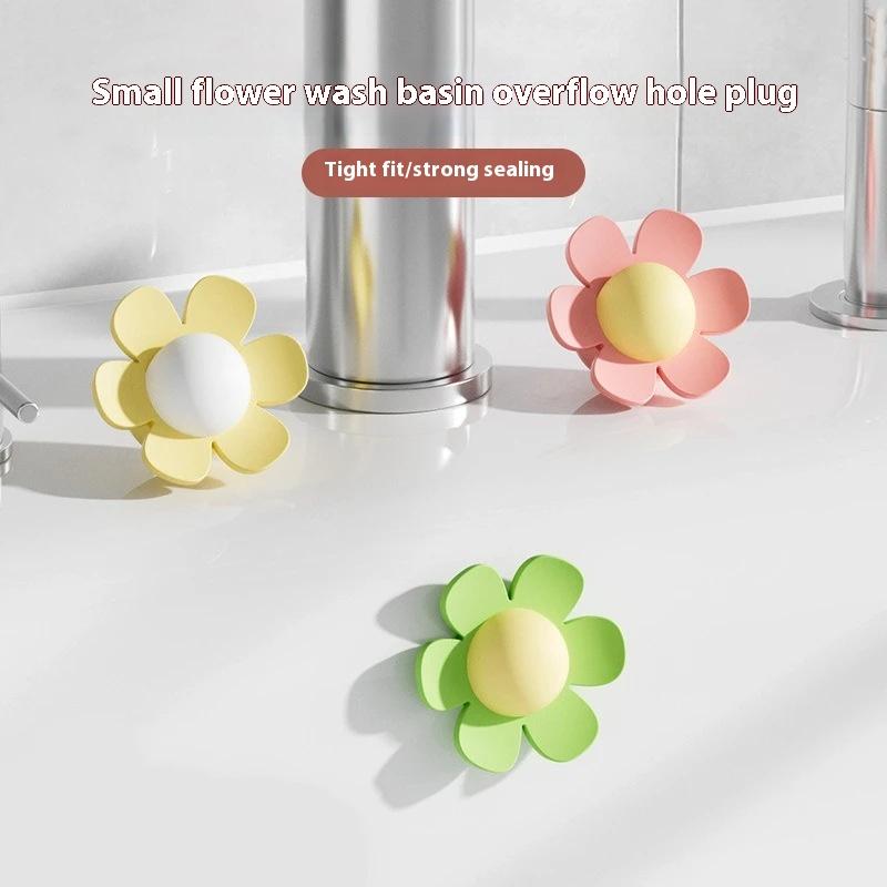 5 шт. Силиконовое кольцо перелива для ванной в форме цветка, для раковины, кухонной мойки, умывальника, сливное уплотнение, заглушка, крышка слива для ванны