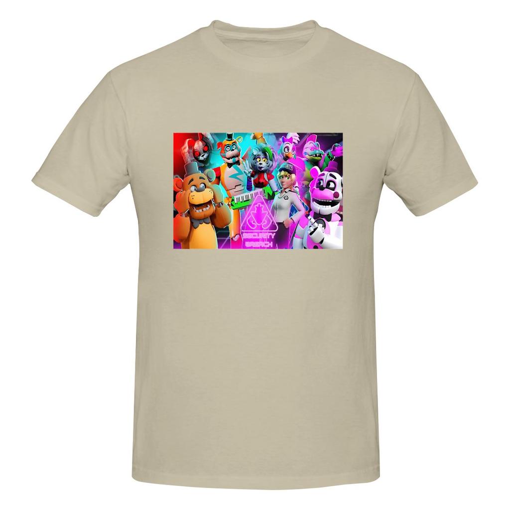 Смешная унисекс футболка FNAF 1 с принтом, свободный и приталенный крой, женские футболки