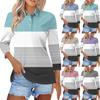 Женская модная повседневная рубашка с короткими рукавами 3/4 с лацканами и принтом, женские топы на пуговицах