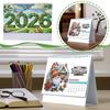 DIY Diamond Art Painting 2026 Desk Calendar Ornament, 2026 Monthly Flip Tabletop Calendar Kit Monthly Planner From Jan To Dec.