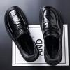2025 Leather Shoes Business Casual One Pedal Leather Men's Shoes Top Sheepskin High-end Men's Loafers Dress Commuter