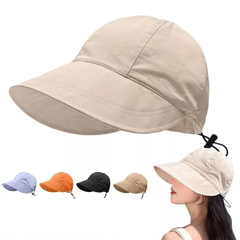 Women Ladies Summer Wide Brim Foldable Sun Hat Anti-Uv Beach Visor Caps Hats