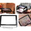 Full Page Magnifier with LED Light Holder Magnifying Glass Book Reading Aid Lens