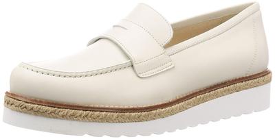 Женские лоферы Bontre на плоской подошве из джута, молочно-белые, размер 24,5 см, 2E