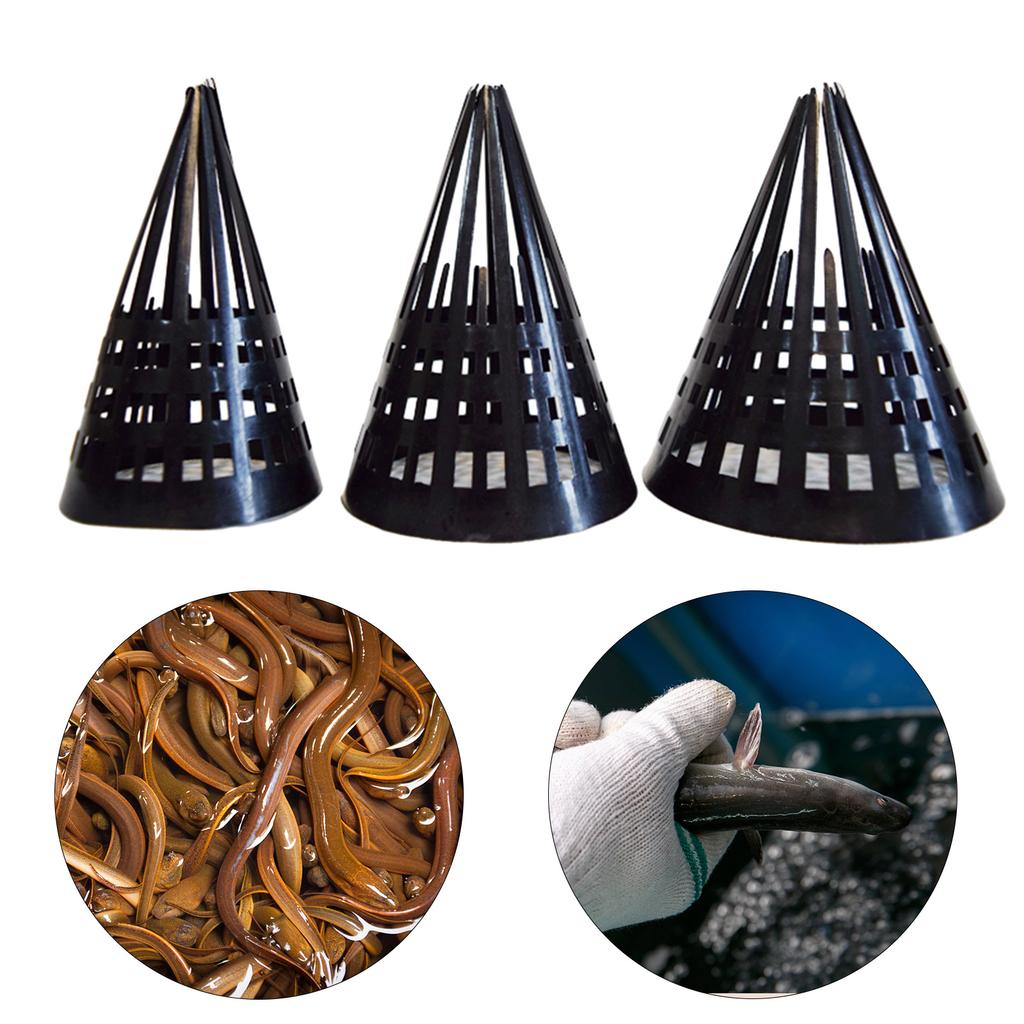 Yellow Eel Trap Eel Cast Cage Inverted Mouth Fishing Eel Cage Fishing Basket Eel Trap Funnel Entry For Catching Eels Fish