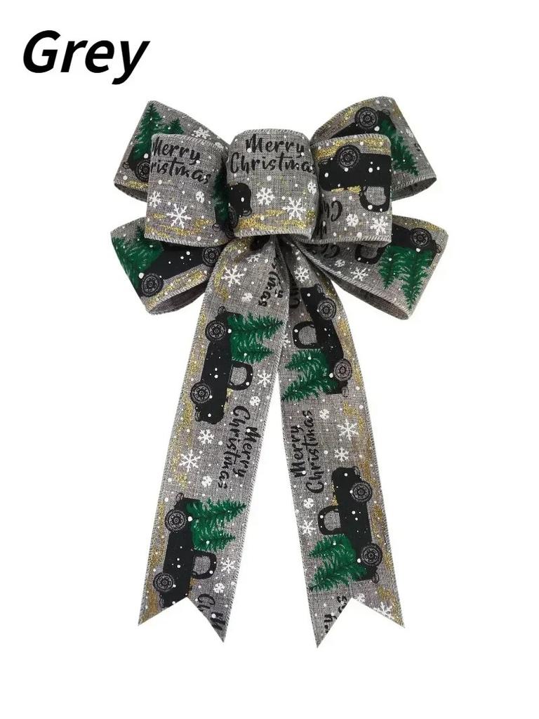 2024 New Christmas Hanging Decoration Bow DIY Home Garden Bows Gift Wrapping/Christmas/ Wedding Party Decoration