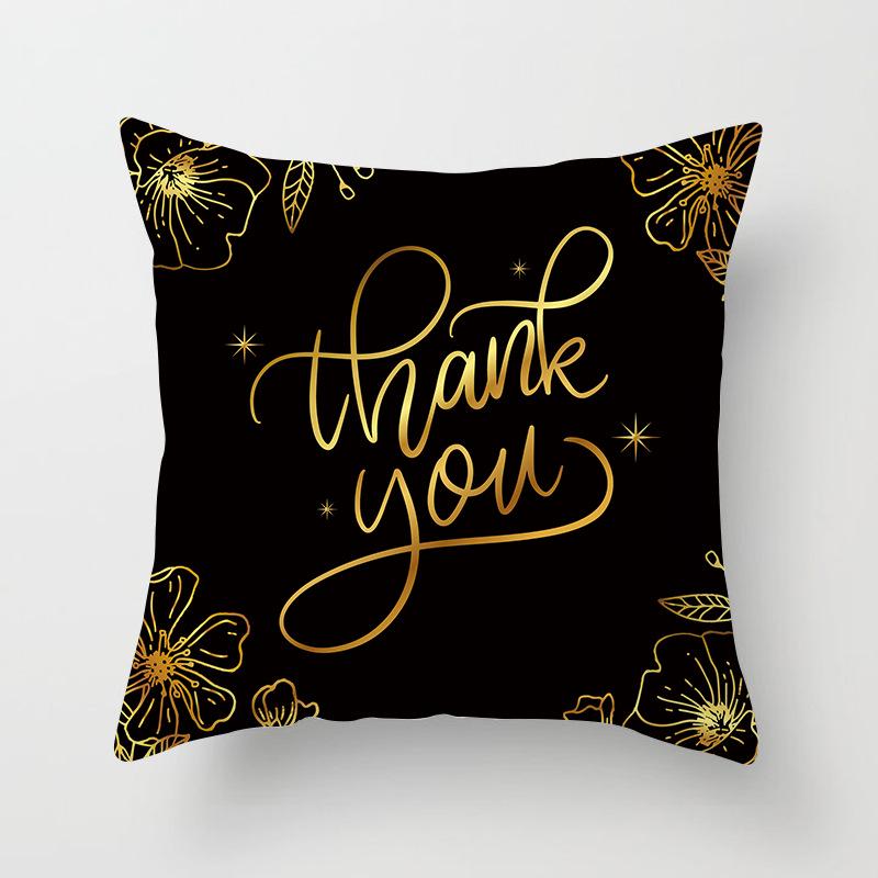 Дом Продукты Новый Черный Геометрический Диван Подушка Наволочка Цифровая Печать Офисная Наволочка