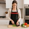 Минималистичные кухонные фартуки с двойным карманом, эластичная лента на спине, рабочий фартук, грязеотталкивающий фартук для шеф-повара, для готовки, для домашней уборки