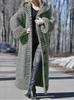 Eur-Am Women's Hooded Cardigan: Thick Knit Long Sweater