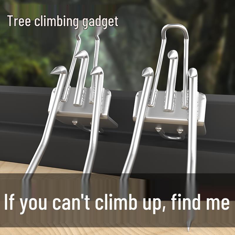Steel Tree Climbing Foot Spikes with Cat Claw Design