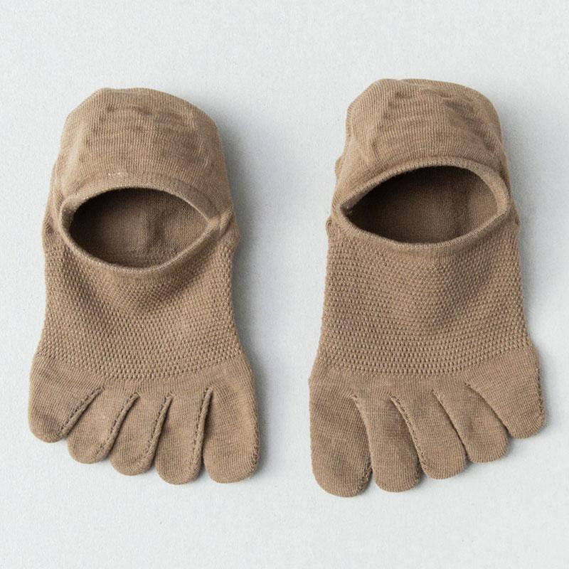 Мужские носки-лодочки с пятью пальцами, носки с раздвоенным носком, хлопковые дышащие, нескользящие летние невидимые носки