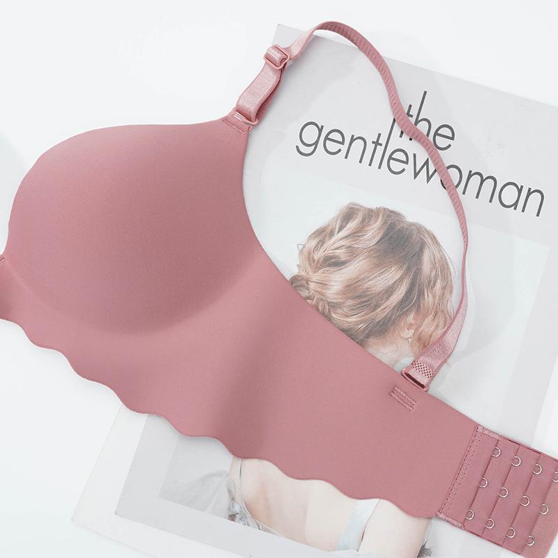 Women Seamless Wirefree Push Up Bra Underwear Support Plunge Bra Women's Underwear