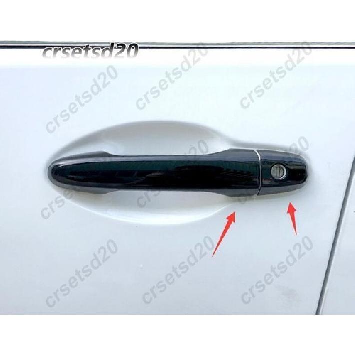 8PCS Black No Smart Hole Car Door Handle Cover Trim For Honda Civic FB CRV 12-16