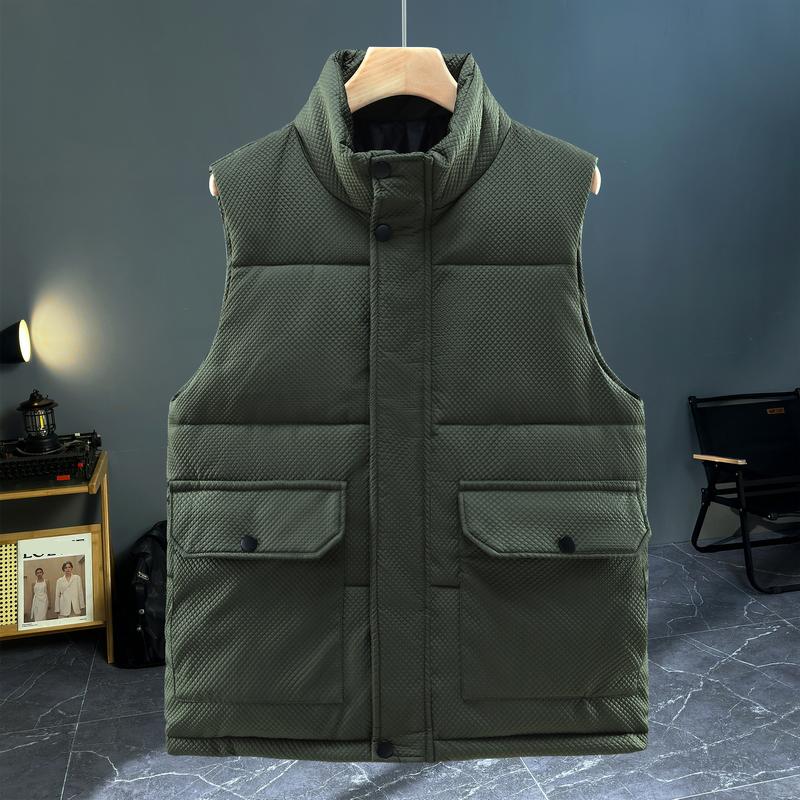 Autumn Winter Sleeveless Vest Men Outerwear Fashion Loose Thick Warm Plus Size Jackets