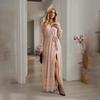 New Women'S Clothing Daily Temperament Elegant Casual Pure Desire Sexy Printed Jumpsuit Long Skirt Light Dress High-End Party Dress