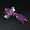 Readers Glasses Presbyopia Eyeglasses Rimless Reading Glasses Diamond Cutting Blue Light Blocking