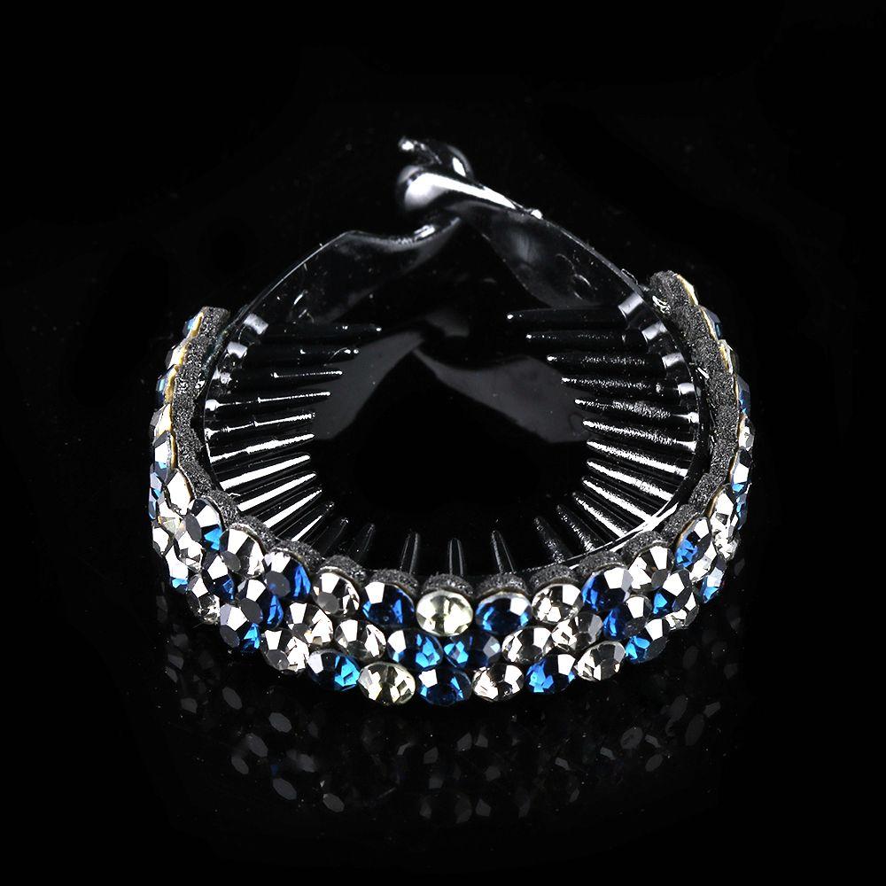 Заколка для волос Расширяющийся кристальный зажим для волос Стразы Заколки для волос Гнездо птицы Твист-клип Цветы Заколки для волос