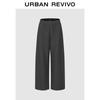 UR2025 Women's Winter Casual Grey Wide-Leg Pants