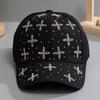 Spring and Summer Hats Women's Baseball Caps Street Versatile Trendy Visors Diamond Rhinestones Fashion Casual Caps Summer