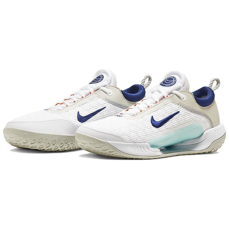 Nike Court Zoom NXT White Deep Royal Blue Мужские кроссовки Light-Bone Dynamic-Turquoise DH0219-141