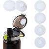 6Pcs Water Cup Leak Stopper Cup Lid Silicone Stopper Plug Bottle Round Spill Proof Stopper Replacement for Tumbler Caps Water Bottle Lid Belly