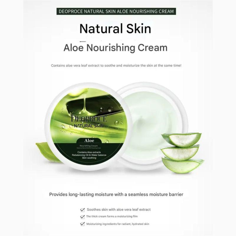 DEOPROCE Natural Skin Aloe Nourishing Cream 100g