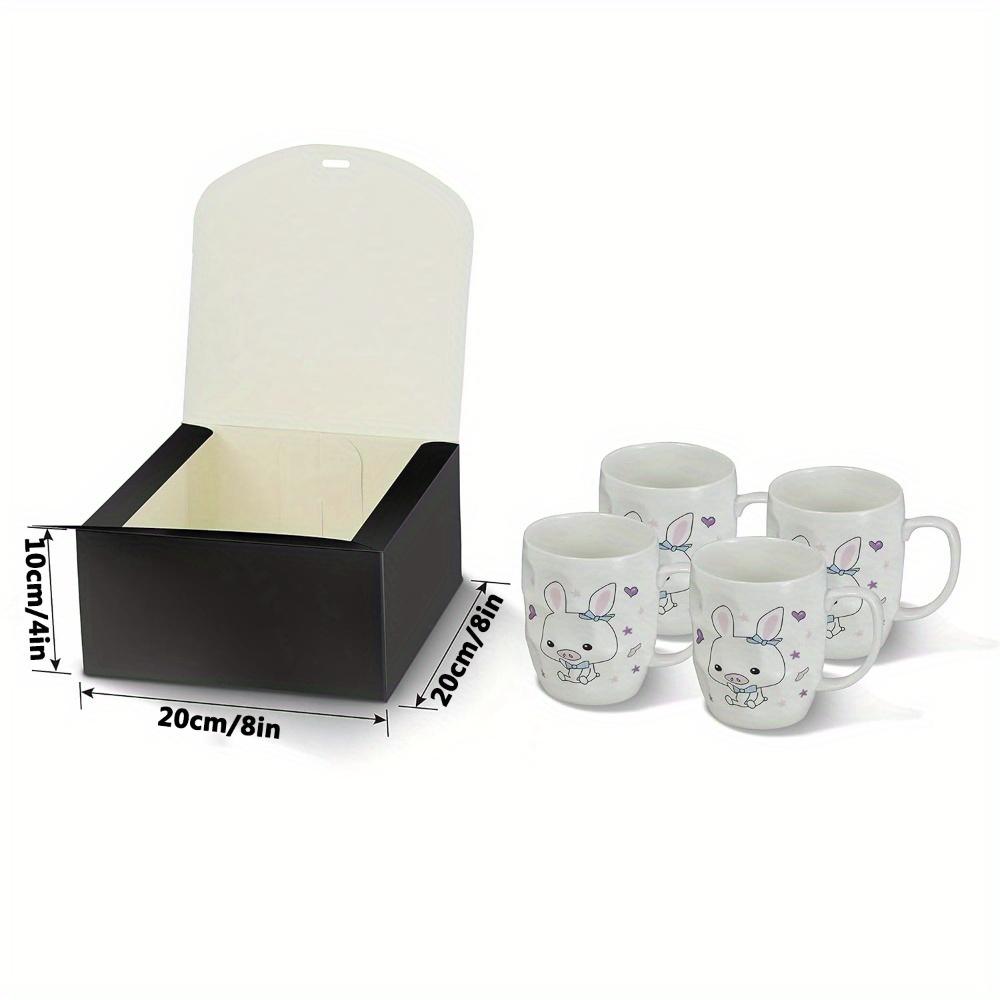 8 шт. черных подарочных коробок с крышками, коробка для предложения руки и сердца подружки невесты, подарочные коробки из крафт-бумаги для свадебной упаковки, коробки для кексов на день рождения