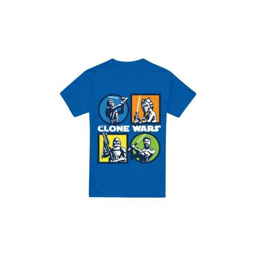 Star Wars Mens Clone Wars Grid T-Shirt