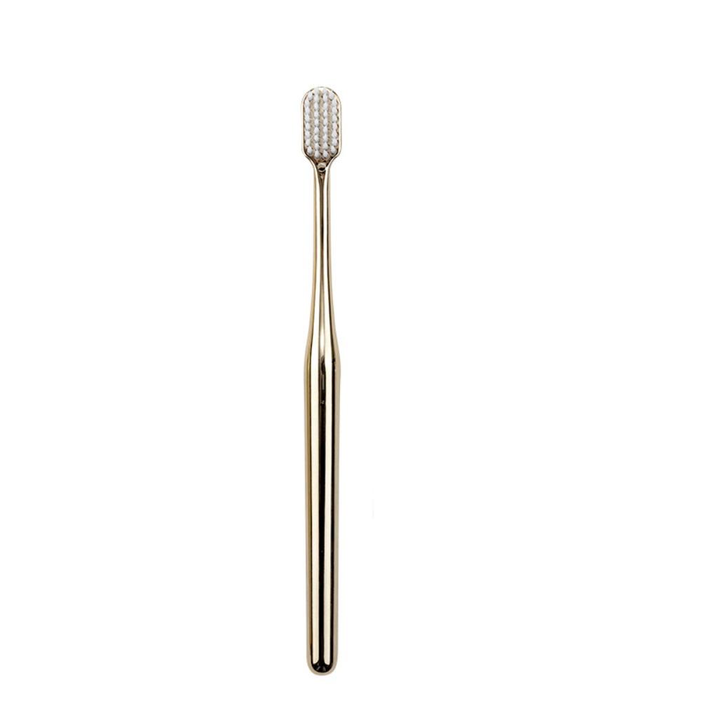 Gold Silver Dental Brushes Luxury Adult Tooth Brush Oral Care Manual Toothbrush Family Oral Care
