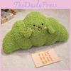 Croissant Plush Cute Pillow With Embroidery Design For Daily Bedroom Sleeping