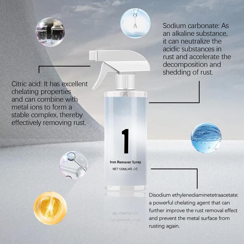 Спрей для удаления ржавчины с автомобиля, высокоэффективное средство для удаления ржавчины с чугуна, очиститель ржавчины для металла, долговечный очиститель пятен ржавчины