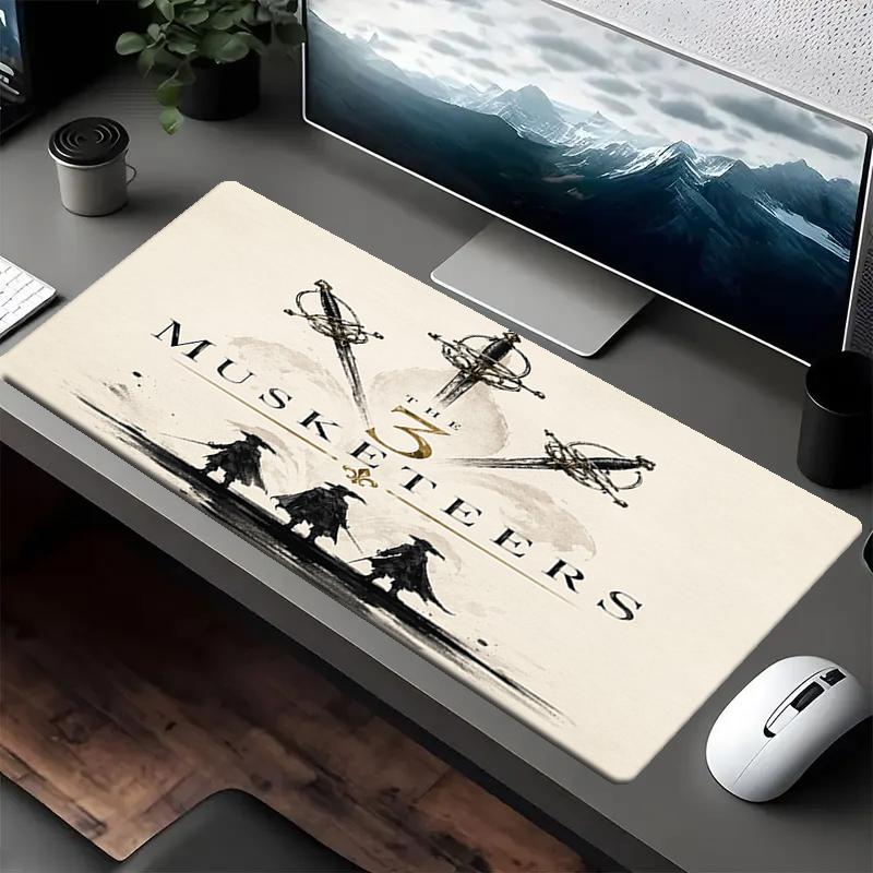 The Three Musketeers Theme Mouse Pad, Non Slip Rubber Base, Multifunctional Office & Home Decor, Perfect for Workspace Personalization.