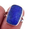 Natural Lapis Lazuli Gemstone Handmade 925 Solid Sterling Silver Ring S.6 l1D51