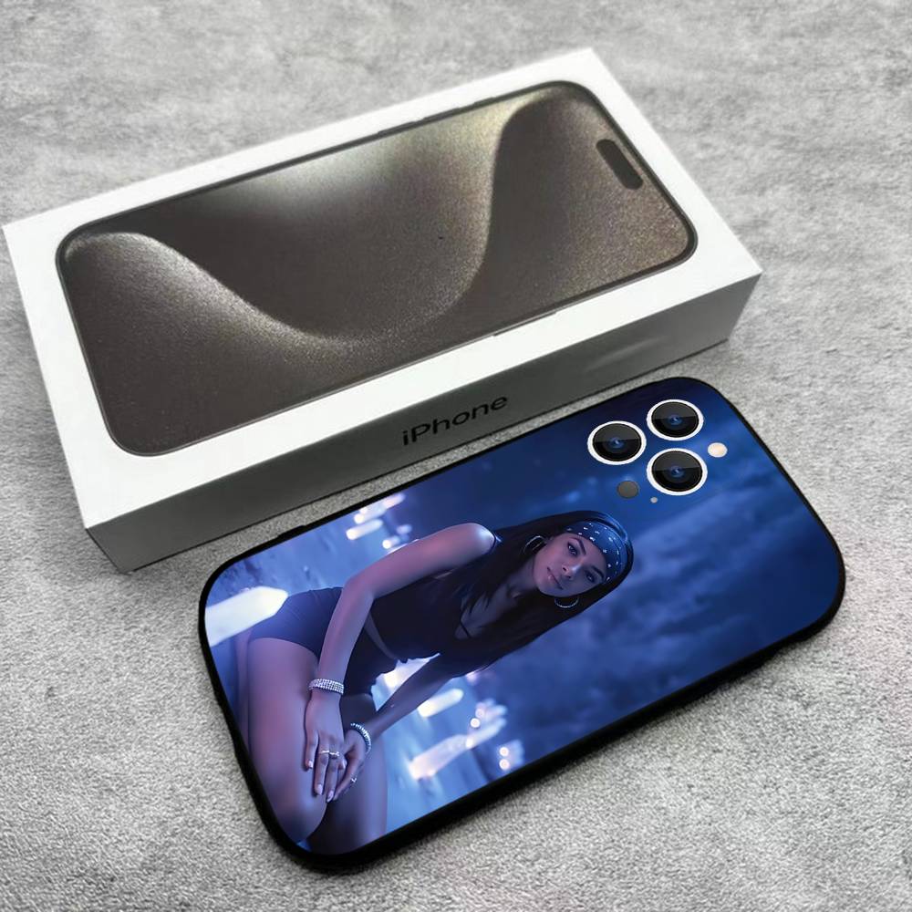 Чехол для телефона в стиле хип-хоп с изображением певицы A-Aaliyah для iPhone 17,16,15,14,13,12, Pro, Max, Plus, E, SE4, Air, Mini, черный, мягкий