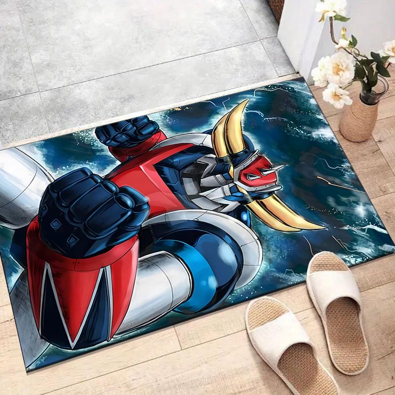 1pc UFO Robot Grendizer8 Design Printed Area Rug Carpet for Bedroom Living Room Home Decor Rugs Mat Non Slip Mat Rug for Bedside