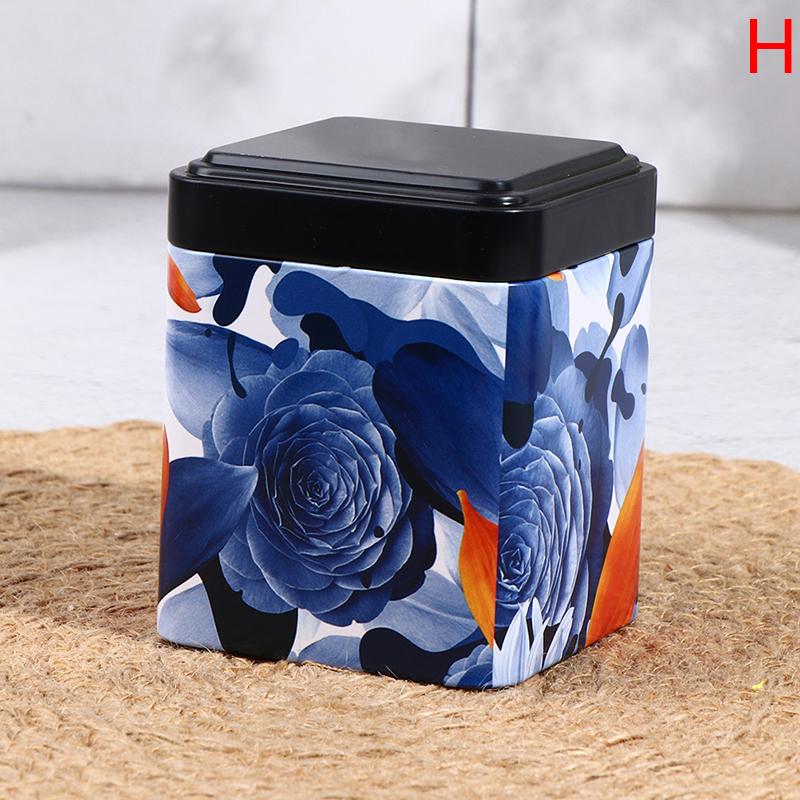 Запечатанная коробка для чая, кухонный контейнер для хранения, жестяная банка, квадратная банка, железо для конфет, винтажный