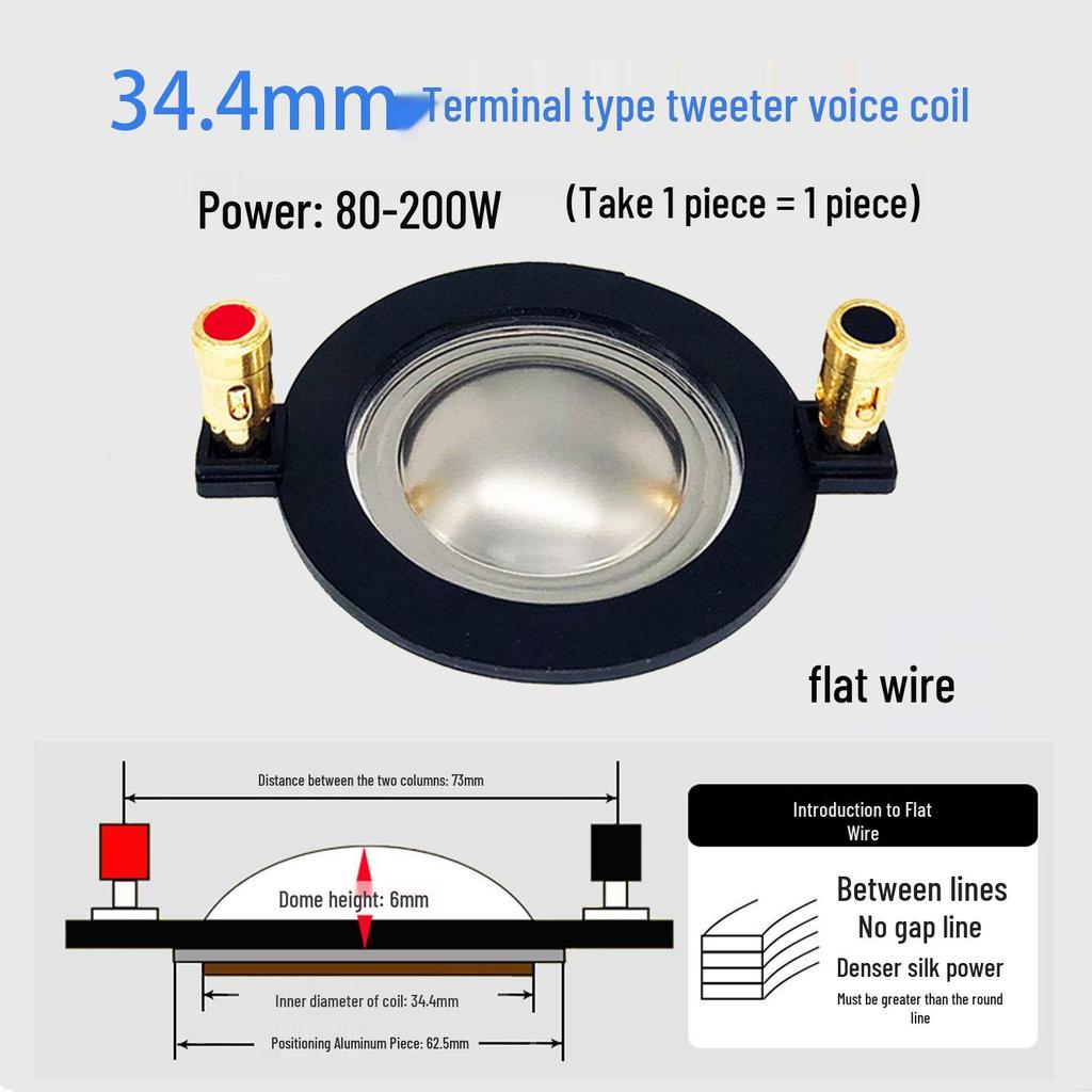 Ремонтные детали для диафрагмы высокочастотного динамика: 25-75 Жила Круглая Плоская Проволока