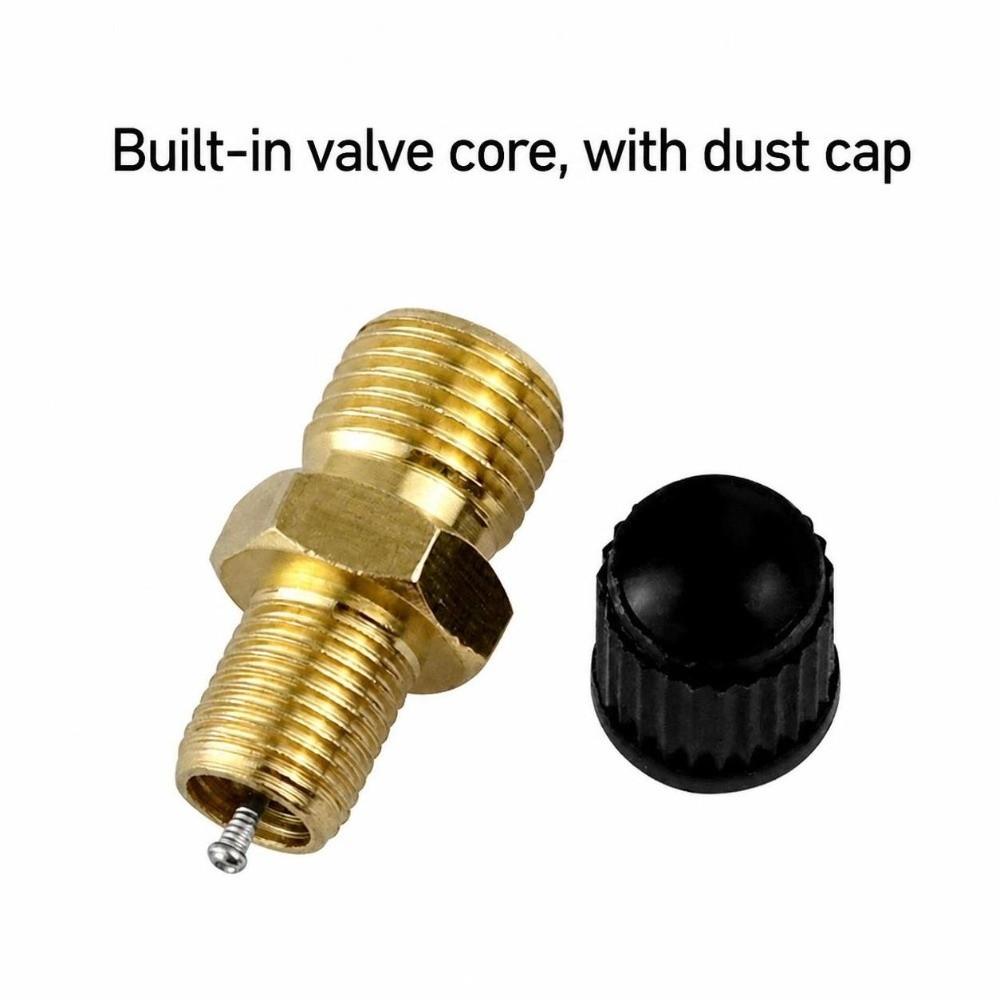 With Cap Tire Valve Stems 1/8 NPT 1/4 NPT M8x1 Tank Air Valve Leak‑Proof Inflate Valve