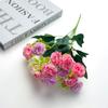 Букет из искусственных гвоздик из шелковой ткани, 15 головок, Подарки на День матери, Имитация гвоздики, Фотоаксессуары, Свадебный искусственный цветок