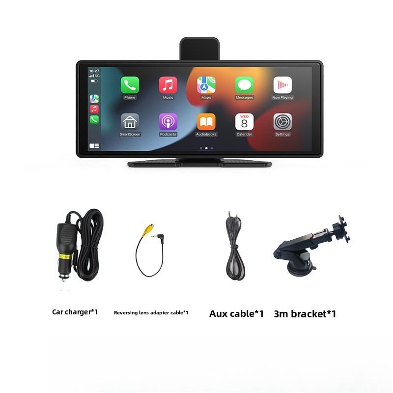 Portable Car Screen High Definition 10Inch Wireless Carplay Android Auto Touch Display with AR Audio and GPS Navigation System