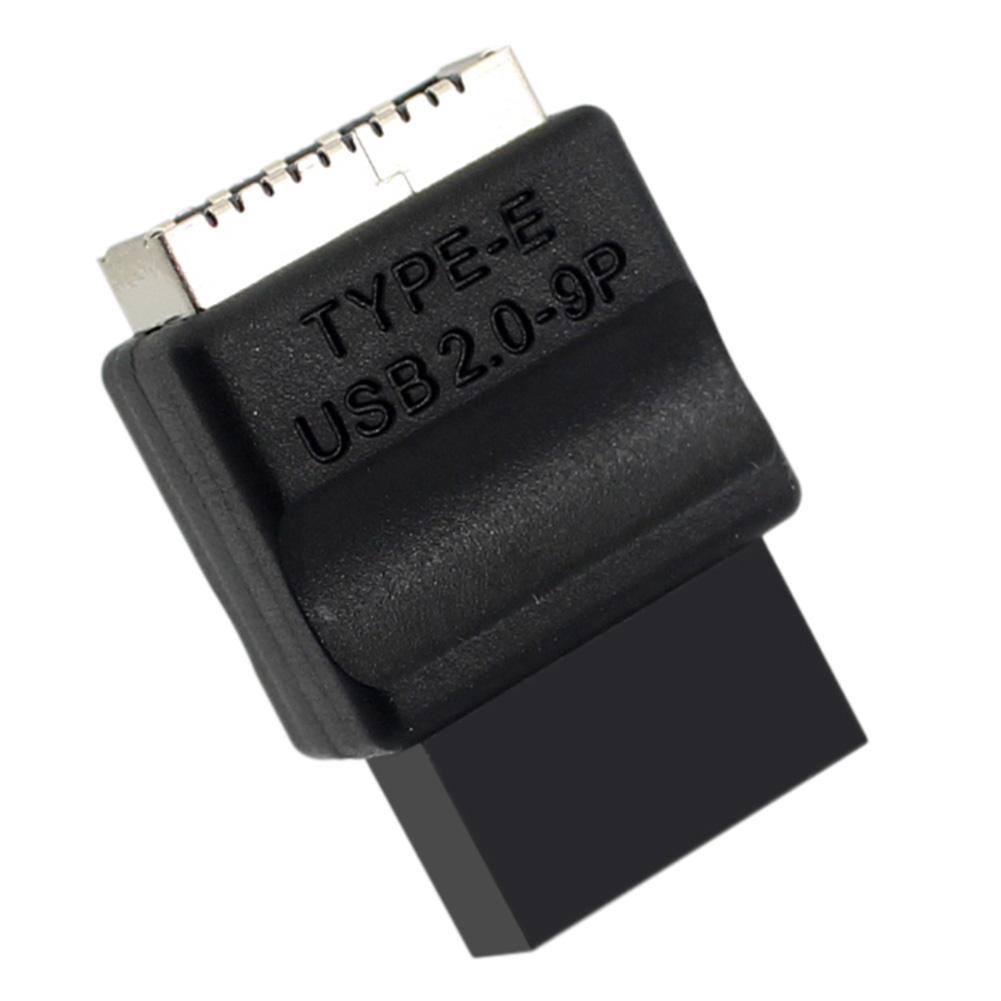 Адаптер-удлинитель для материнской платы USB 2.0 9-контактный на Type-E для передней панели, Male-Female, для настольного ПК