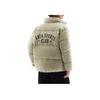 Retro Water-Resistant Stand Collar Casual Letter Long Sleeve Down Jacket Men Outerwear Evergreen 152448907-5