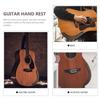 HEALLILY Guitar Armrest, Ebony Wood, Acoustic Guitar Spare Part for Maximum Tone, Stringed Instrument Accessories for Classical Folk Guitar, Size Smal