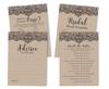 Inkdotpot Bachelorette Party Games Set Bundle Victorian Black Lace Kraft Of 4(50 Sheets Each) W Miss To Mrs Gold Banner Fun Bridal Shower Games