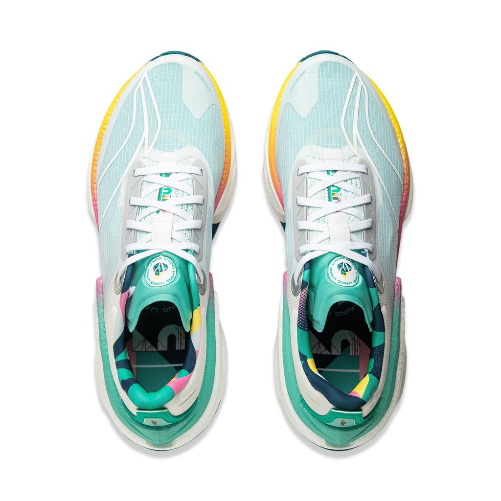 Li Ning Shadow 3 Essential Амортизирующие Низкие Беговые Кроссовки Мужские Зеленый Белый ARRU007-6