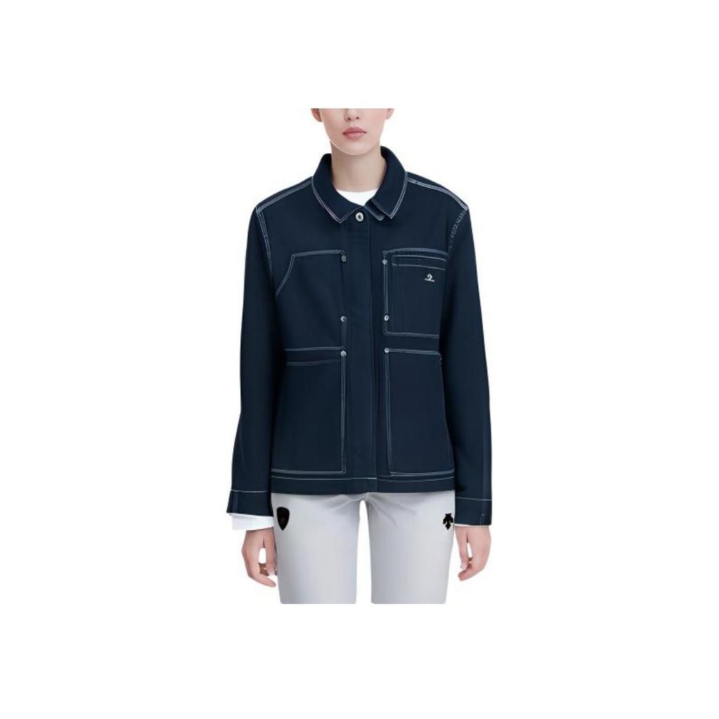 Новые куртки-чоры Converse Indigo Пальто Женские Темно-синие 10026052-A01