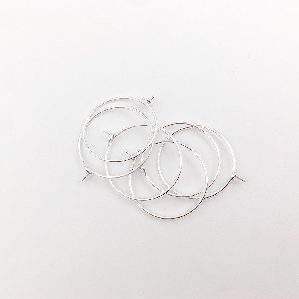 1 Diy Jewelry Accessory Can Wear Bead Nine-Character Earrings, Small Circle 9-Character Small Earrings Accessories Multi-Specification And Multi-Color