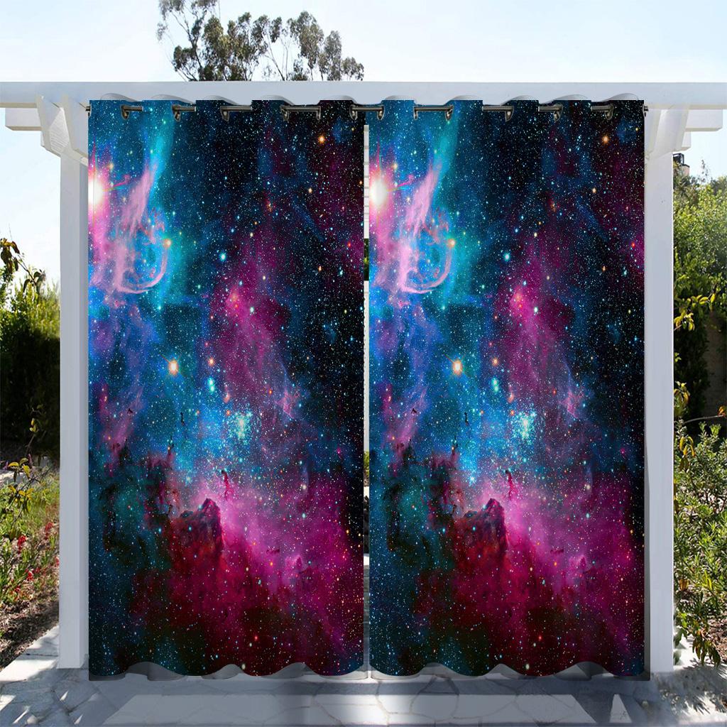 1 шт. Звездное сияние, водонепроницаемая наружная штора, светофильтрующая полиэстеровая садовая драпировка для патио, крыльца, беседки, декора, включающего крючок