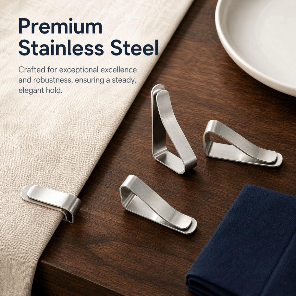 Adjustable Tablecloth Clips Stainless Steel Tablecloth Holders Durable Table Cover Clamps Home